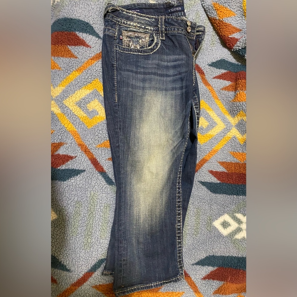 Blue Women's Boho Style Jeans